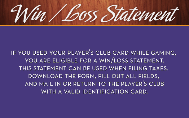 Win/Loss Statement