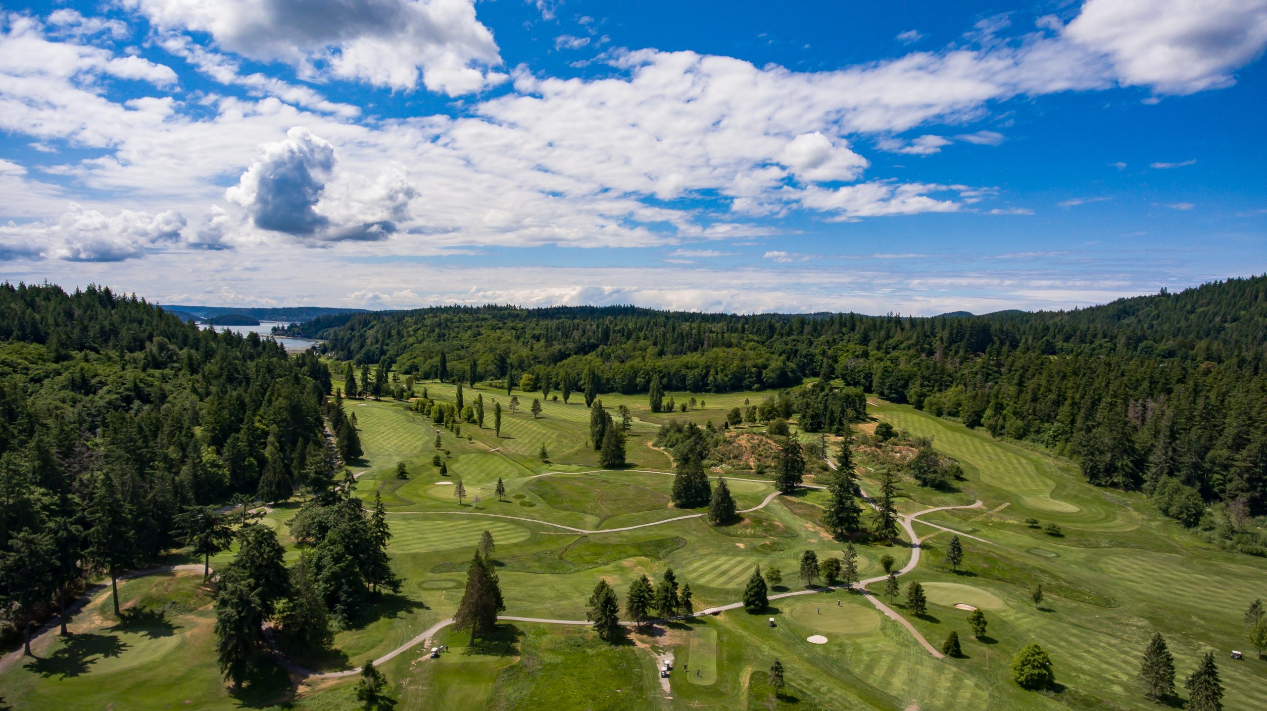 Course drone photo