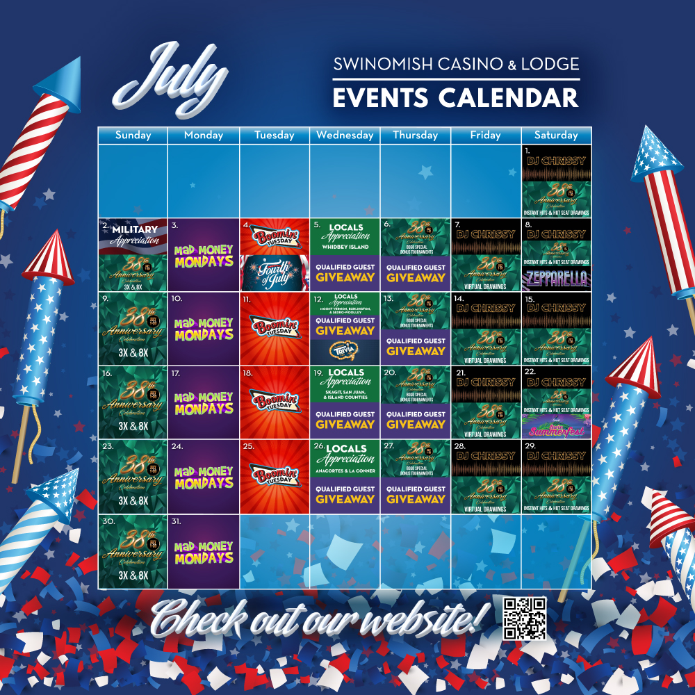 July Events Calendar