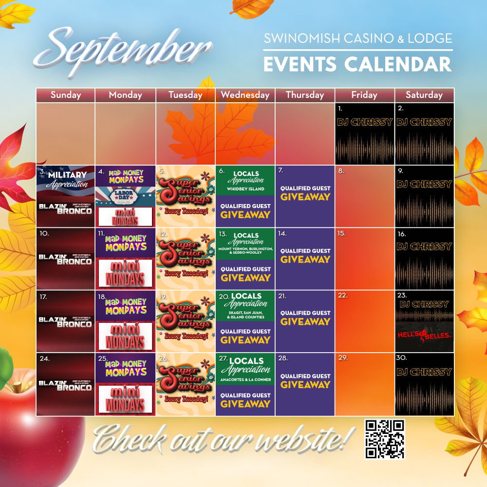 September calendar swinomish casino and lodge