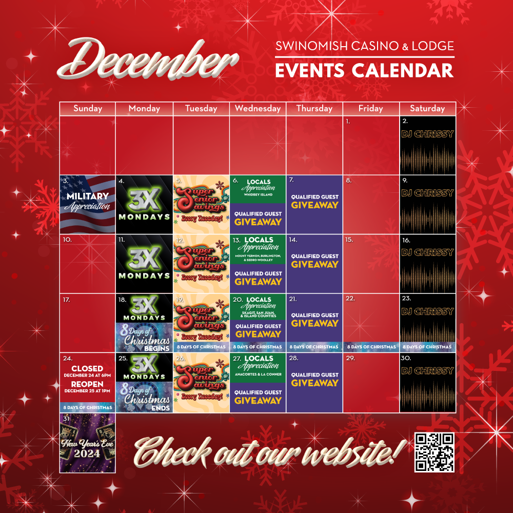 December Events Calendar