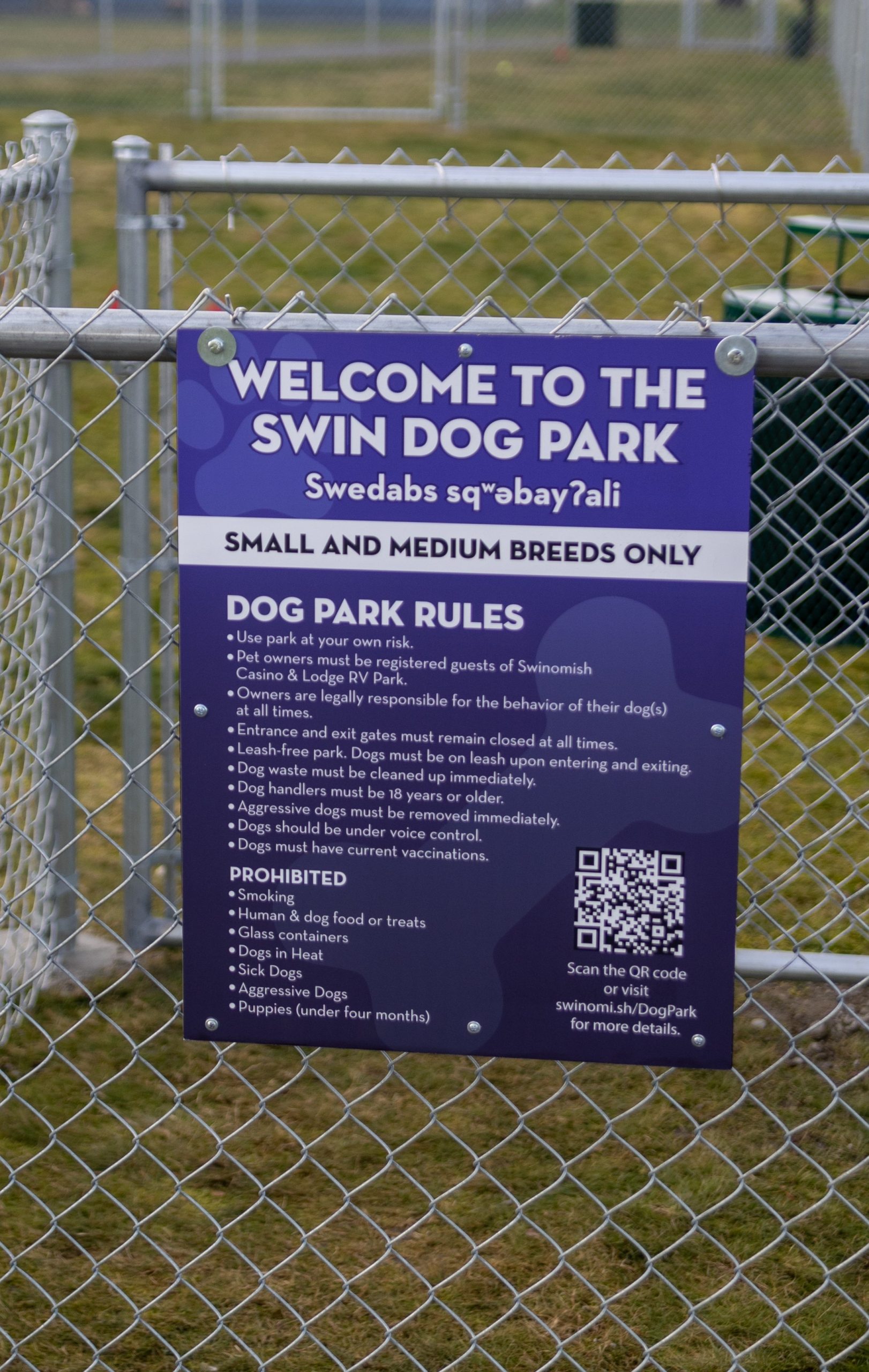 Dog Park Rules