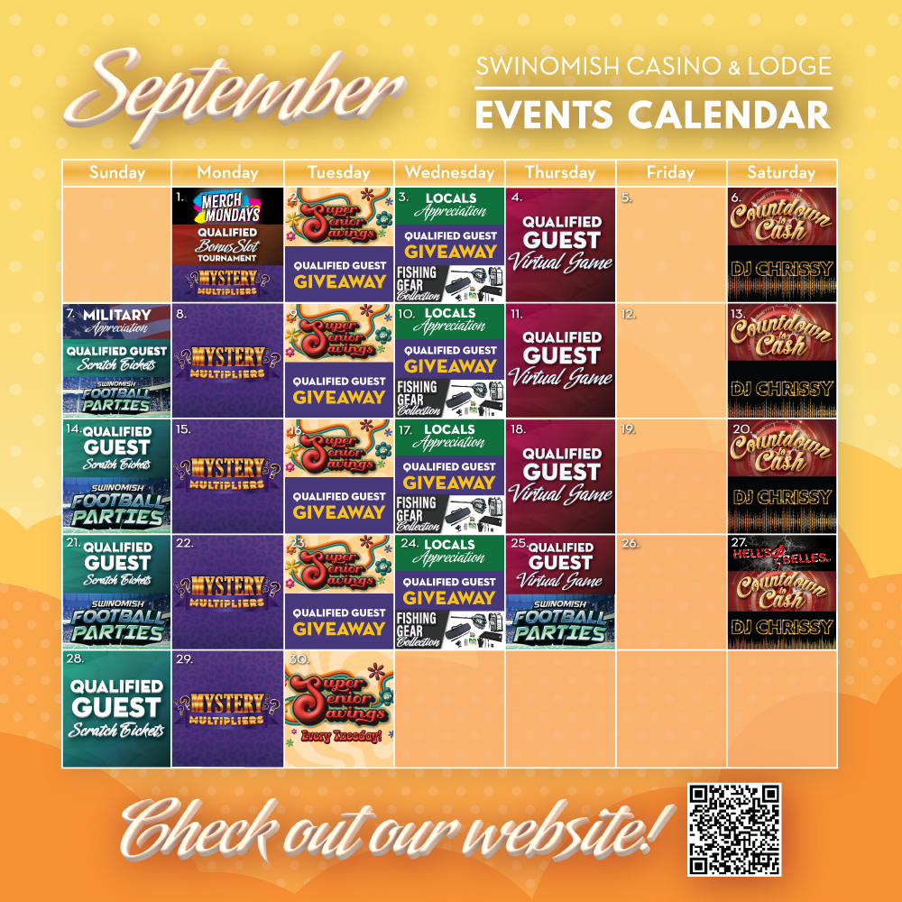 September Events Calendar